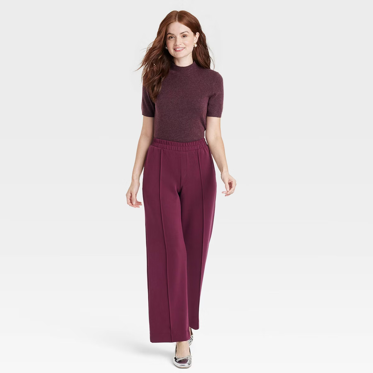 Women's High-Rise Straight Leg Pull-On Pants - A New Day™ | Target
