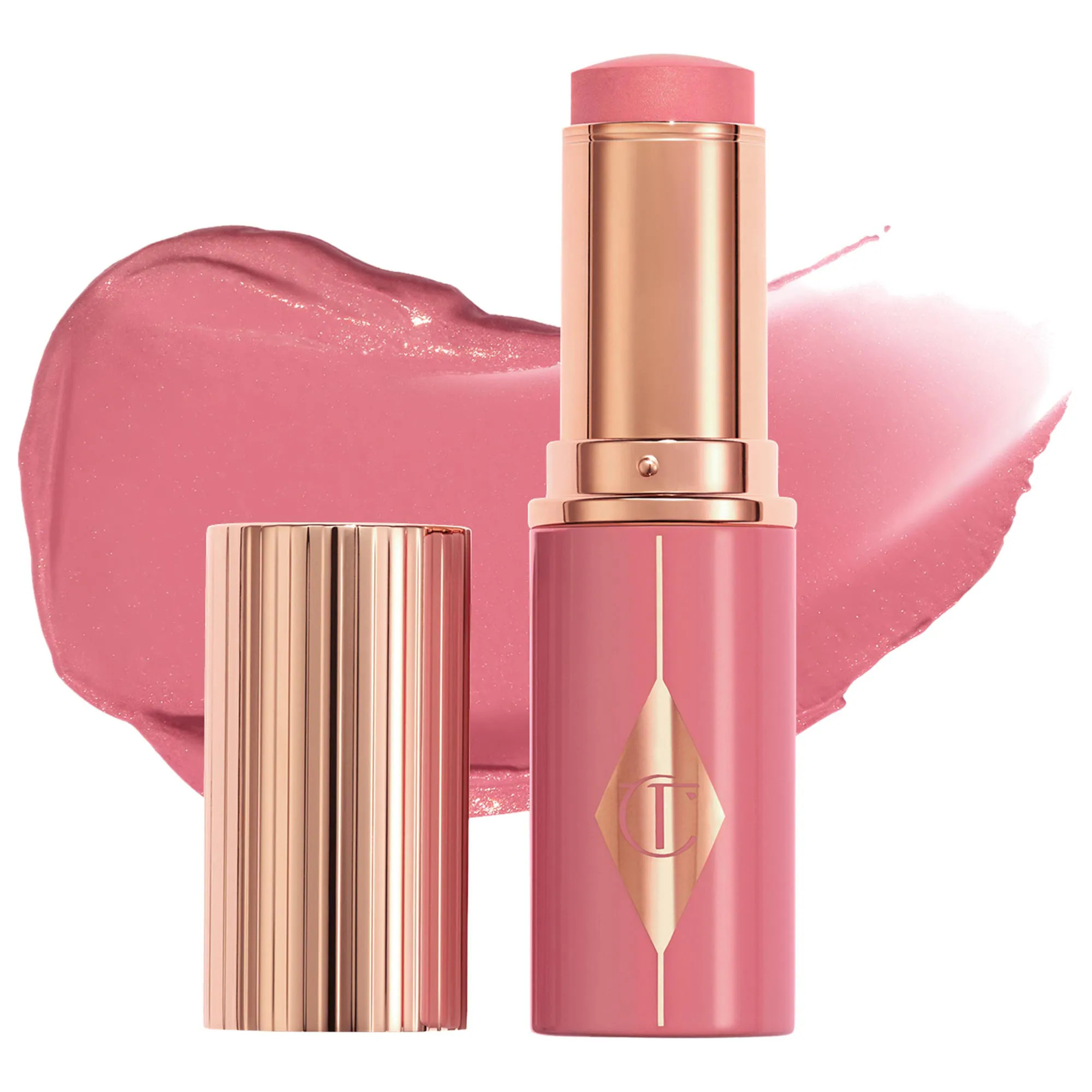 Charlotte Tilbury Unreal Lip + Cheek Glow Blush Stick with Hyaluronic Acid Rosy Glow 0.31 oz/9 mL | Sephora (US)