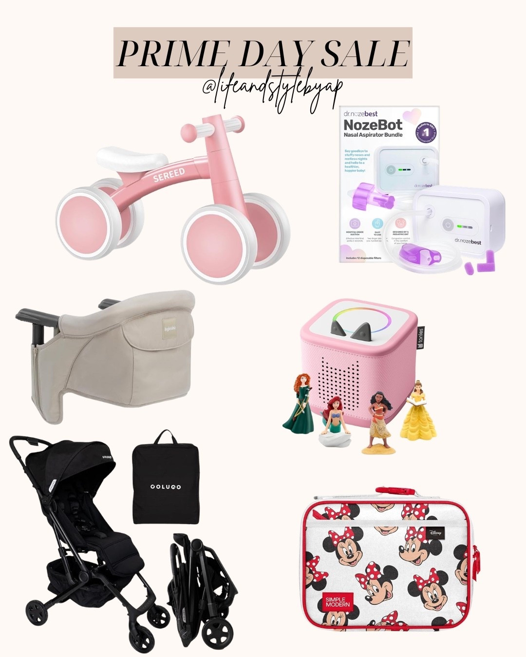 A few of our favorite items that we use for Isla all the time! 
Our favorite travel stroller that fits down the plane aisle. 
Isla listens to her tonie every single day!
This chair attaches to the counter great option instead of  high chair.
This strider bike still gets used!
The only nose sucker you should buy!

#LTKBaby #LTKKids #LTKSaleAlert
