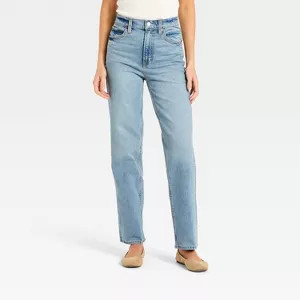 Women's Highest-Rise Vintage Straight Jeans - Universal Thread™ Vintage Light Wash 0 Short | Target