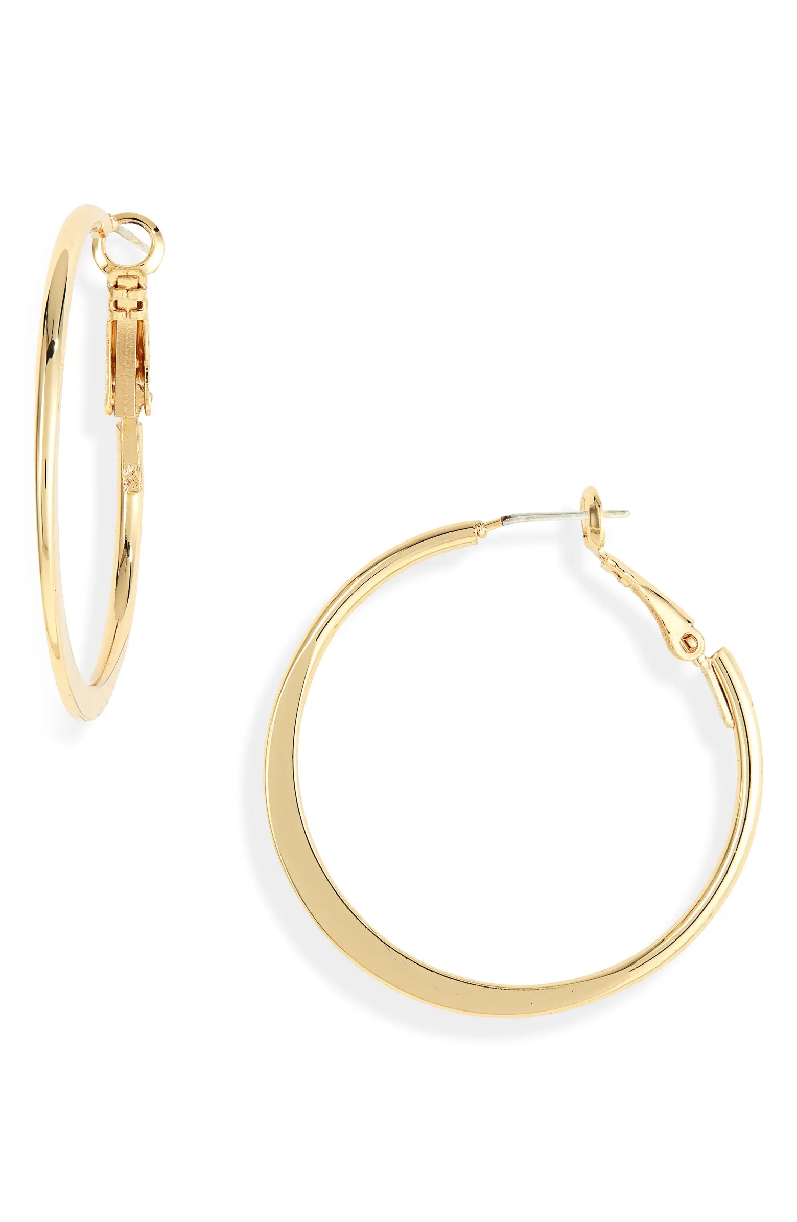 Demifine Tapered Hoop Earrings | Nordstrom