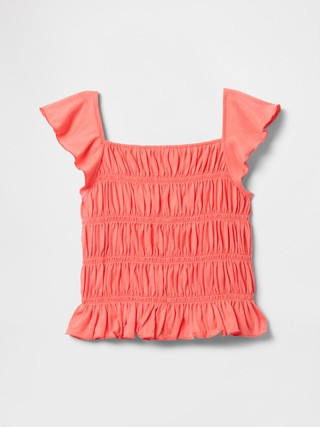 Kids Smocked Peplum Top | Gap Factory