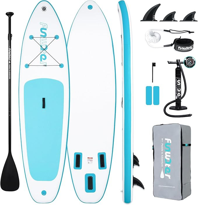 FunWater Inflatable Ultra-Light Stand Up Paddle Board for All Skill Levels with Premium SUP Paddl... | Amazon (US)