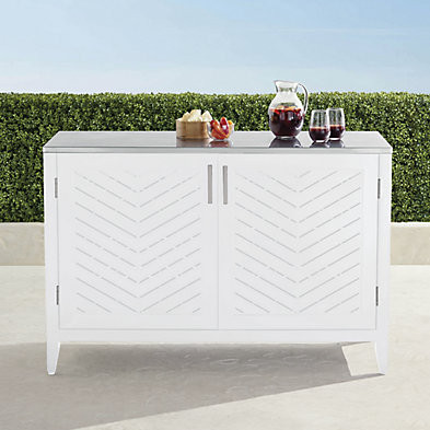 Westport Aluminum Outdoor Kitchen in Matte White | Frontgate