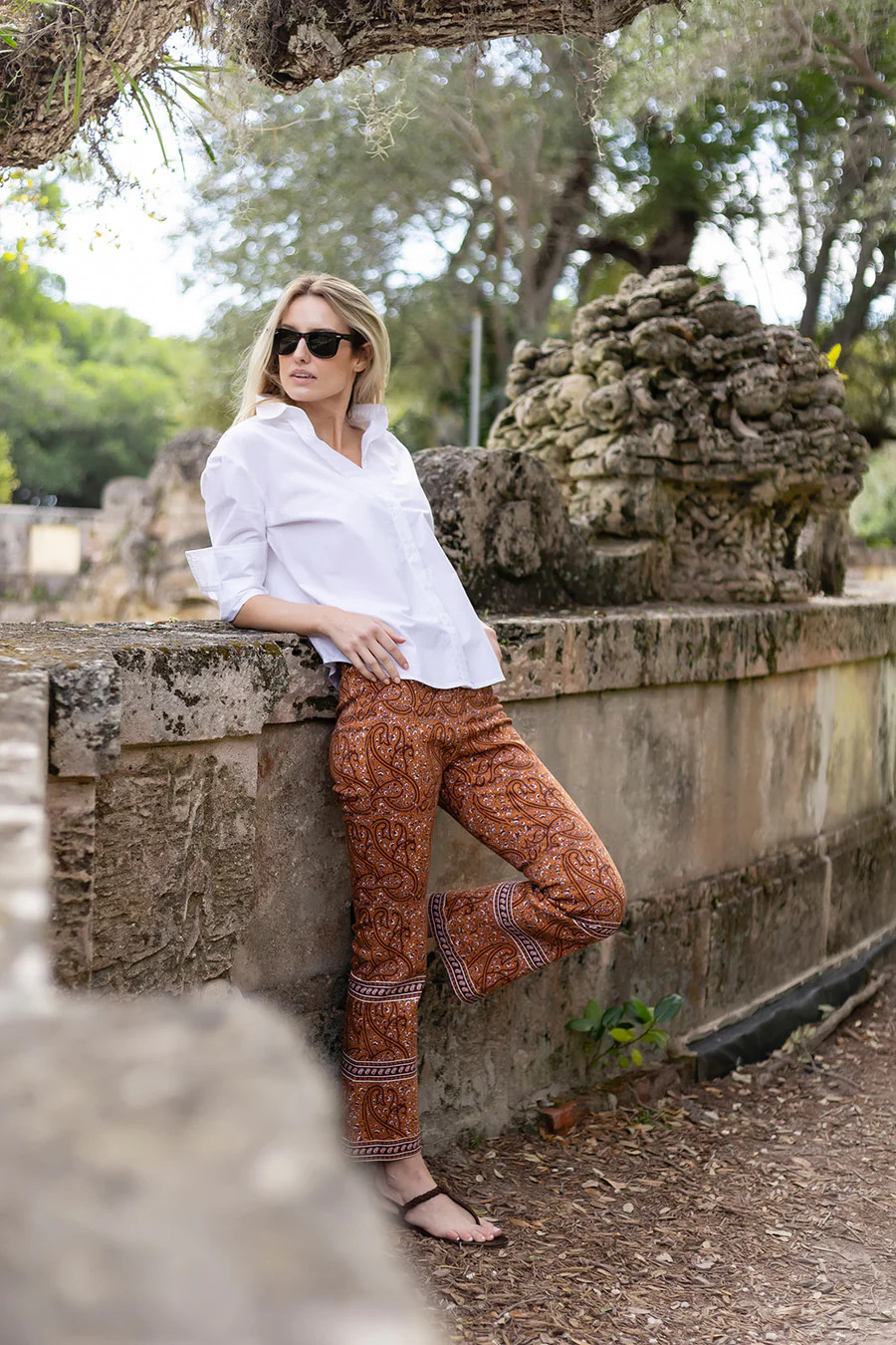 Bell Pant Twill - Coco Chamonix Fleur | Julia Amory