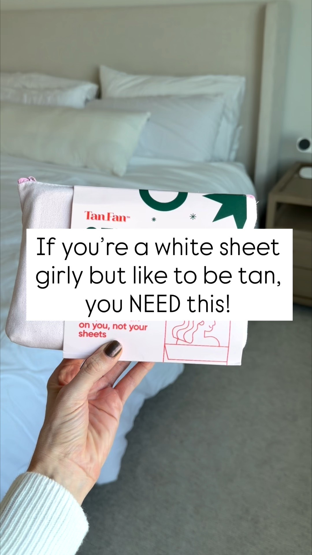 If you self tan and love your white sheets, this is a non-negotiable 🤎
The Tan Fan Self Tan Sleep Sac – Dark Tan Edition is designed for deep tanning without stains, streaks, or sticky sleep.

Made with 100% cooling silky poly and a thicker stain-blocking underlay, this sleep sac keeps self tan on you, not your bedding. The anti-absorbent, anti-stick fabric means no rubbing, no blotches, and zero cling, even with the darkest fake tan.

✔️ Protects sheets from deep self tanner
✔️ Double breathability for cool, comfy sleep
✔️ Oversized + roomy for starfish sleepers
✔️ Foot openings for airflow (no panic!)
✔️ Built-in pillow protector + travel bag
✔️ Quick cool wash + fast dry

Wake up bronzed, glowing, and streak-free, no sweatpants or dark sheets required. This is a must for every self-tan girlie ✨

#LTKdayinmylife #LTKselfcare #LTKmomlife
