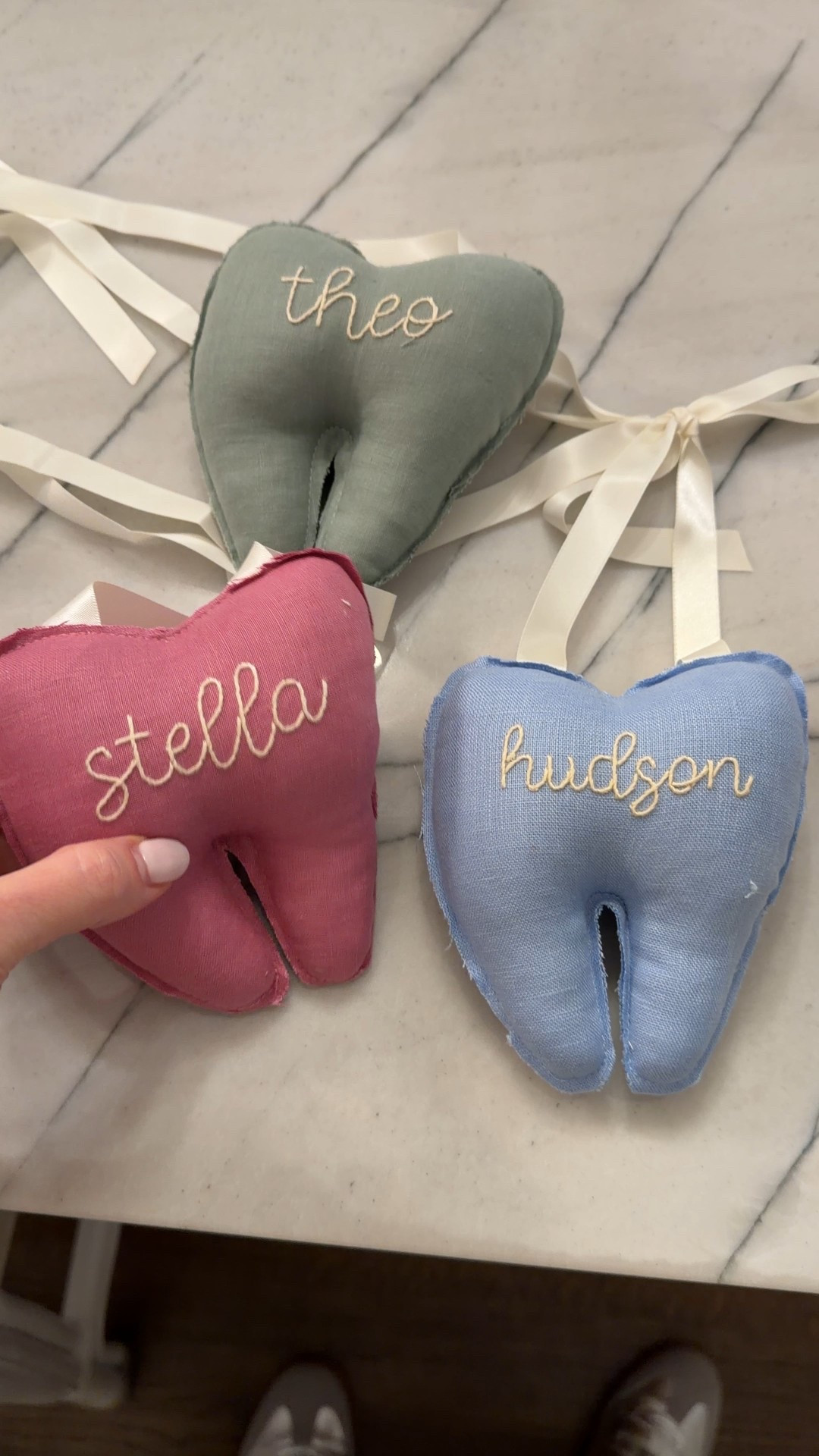 Tooth fairy door hanging pillows - handmade and come from Vietnam but worth the wait! 

#LTKKids