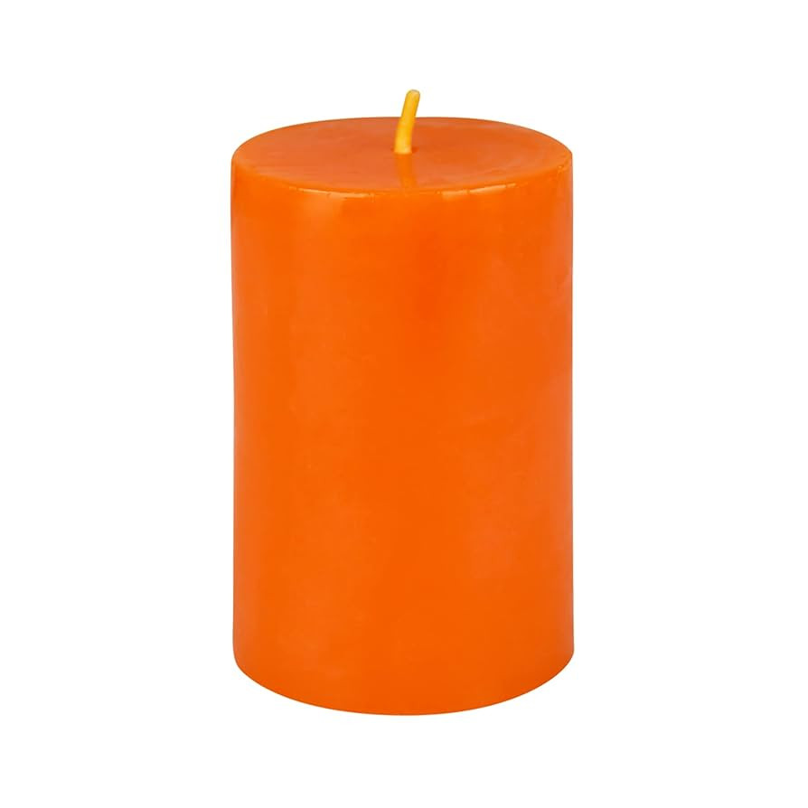 Jeco 3 Inch Orange Pillar Candle | Amazon (US)