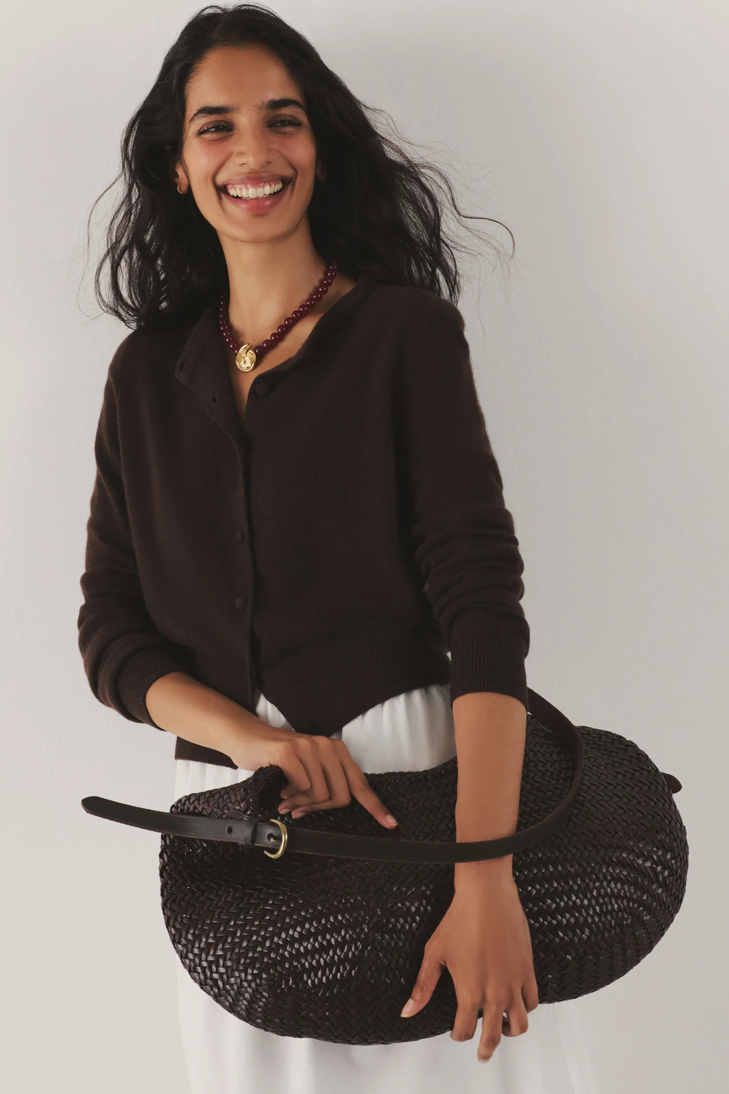Chocolate Cashmere Riley Cardigan | Tuckernuck (US)