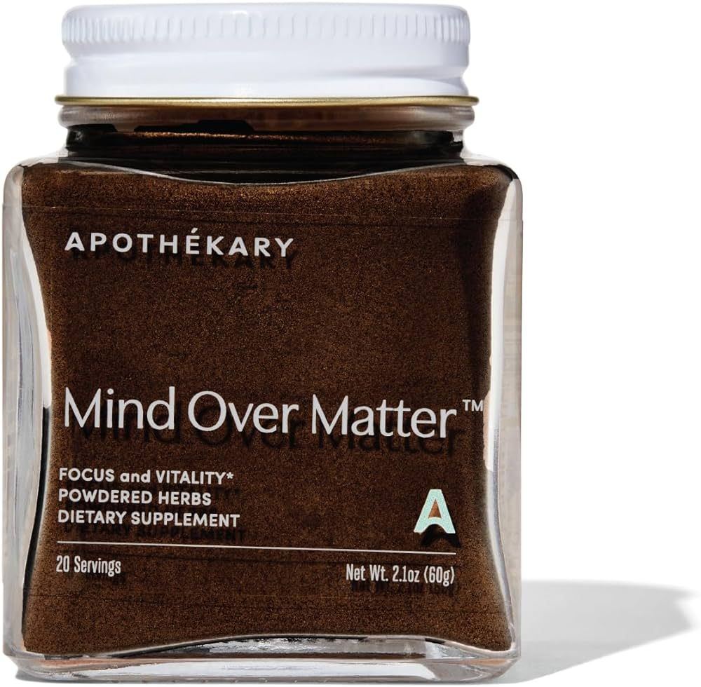 Apothékary Mind Over Matter Cognitive Support Mushroom Powder, Memory & Focus, Stress Relief Her... | Amazon (US)