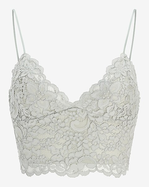 Allover Lace Cropped Cami | Express