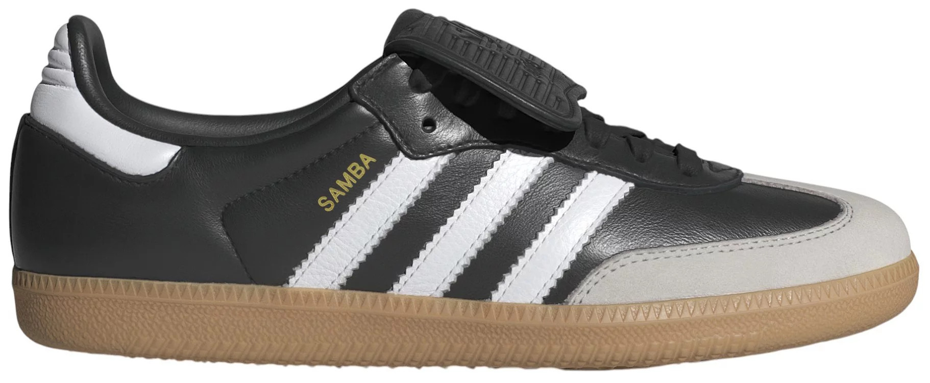 adidas Women's Long Tongue Samba Shoes, Size 5.5, Core Black/Ftwr White/Gold Met | DICK'S Sporting Goods