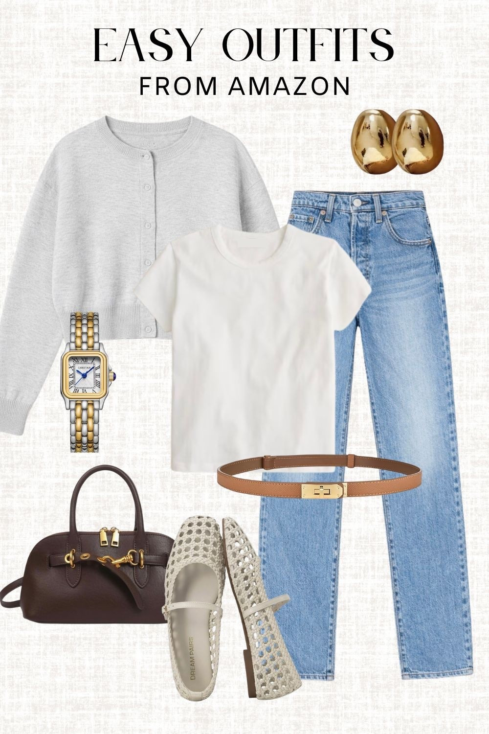 Easy everyday Amazon outfit 🤍

amazon outfit idea, amazon fashion finds, amazon capsule wardrobe, casual chic outfit, everyday casual outfit, classic denim outfit, straight leg jeans outfit, neutral outfit idea, minimalist outfit style, effortless everyday style, simple chic outfit, elevated casual outfit, affordable fashion finds, amazon style finds

#LTKootd #LTKSpringSale #LTKgrwm