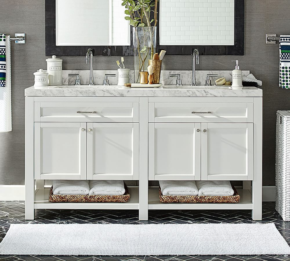 Piedmont 60" Double Sink Vanity | Pottery Barn (US)