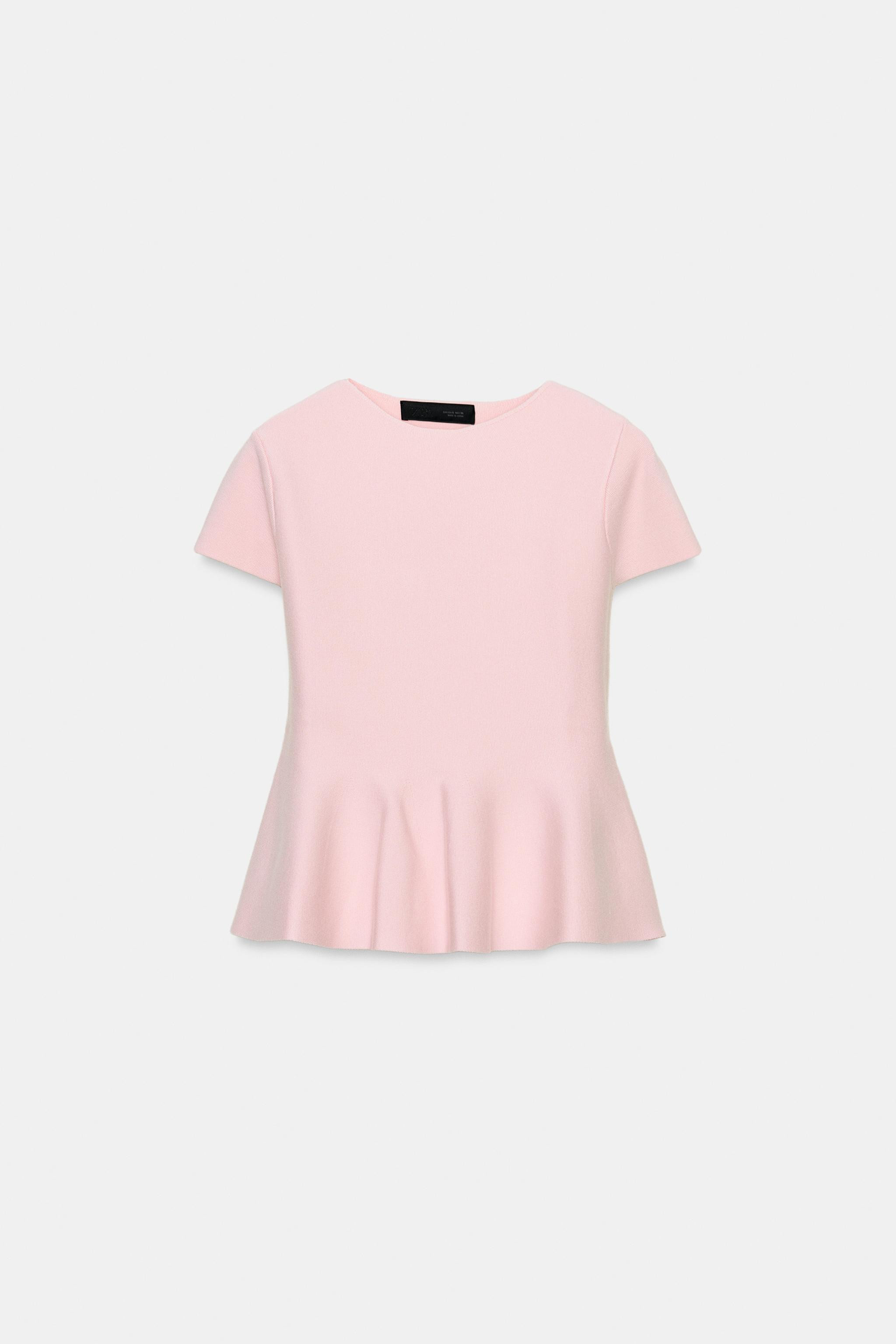 KNIT PEPLUM TOP | Zara UK