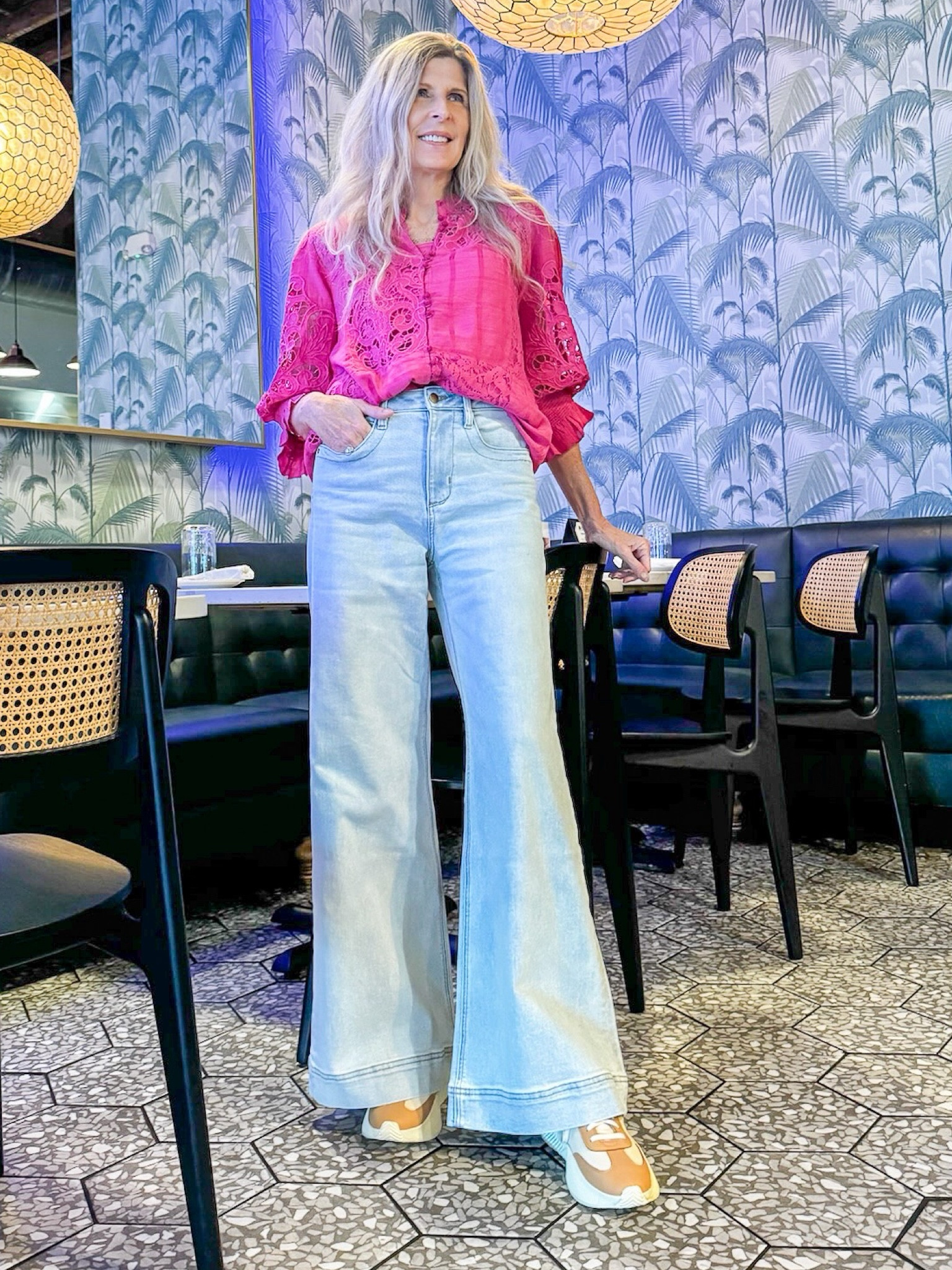 Mother’s Day, graduation, birthday gift ideas for the women in your life. Closet Staple Denim jeans - wide leg jeans, light wash, medium wash jeans, pintuck jean design with lace top, embroidered tops, flower prints, puff sleeve, peasant boho chic styles. Waterproof Sorel platform sneakers neutral shoes. 
Follow @lynnetslifestyle for more fashion, wellness, lifestyle, & travel tips & inspiration 🩷

#LTKGiftGuide #LTKstyletip #LTKshoecrush