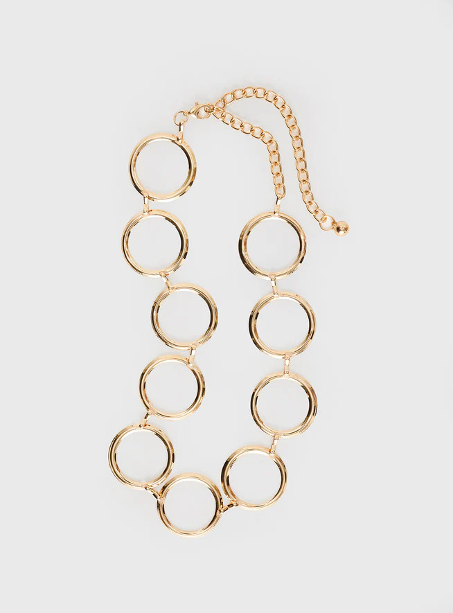 Sunset Girl Chain Belt Gold | Princess Polly US