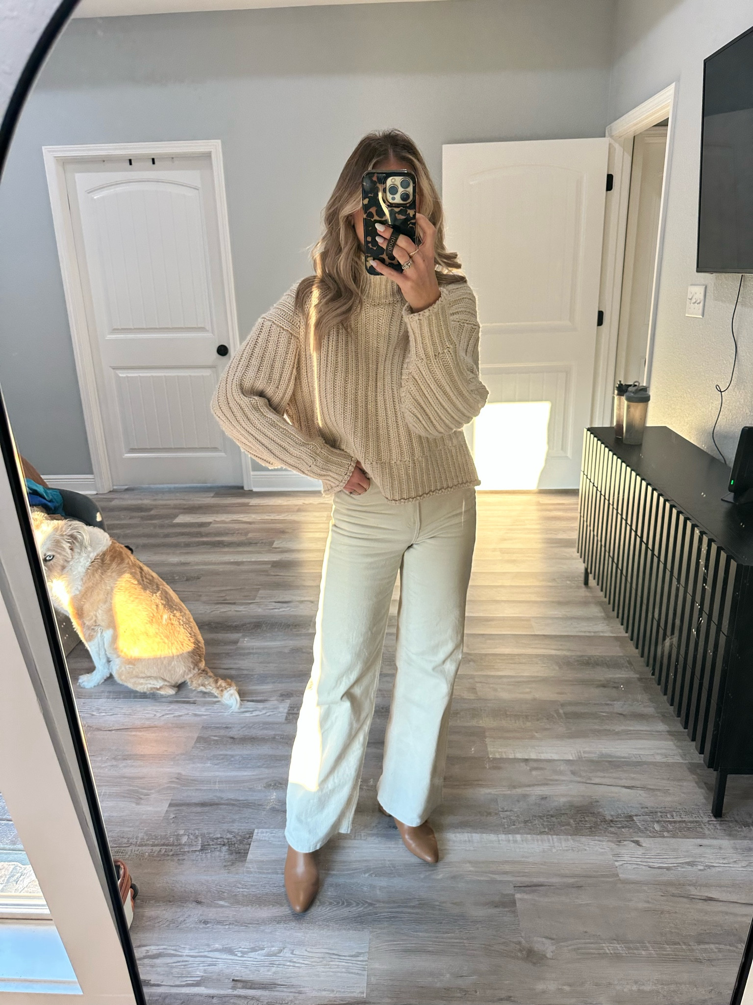 Winter whites ❄️ small sweater, 2 jeans, shoes are old, but linked similar 

#LTKFindsUnder50 #LTKStyleTip #LTKWorkwear
