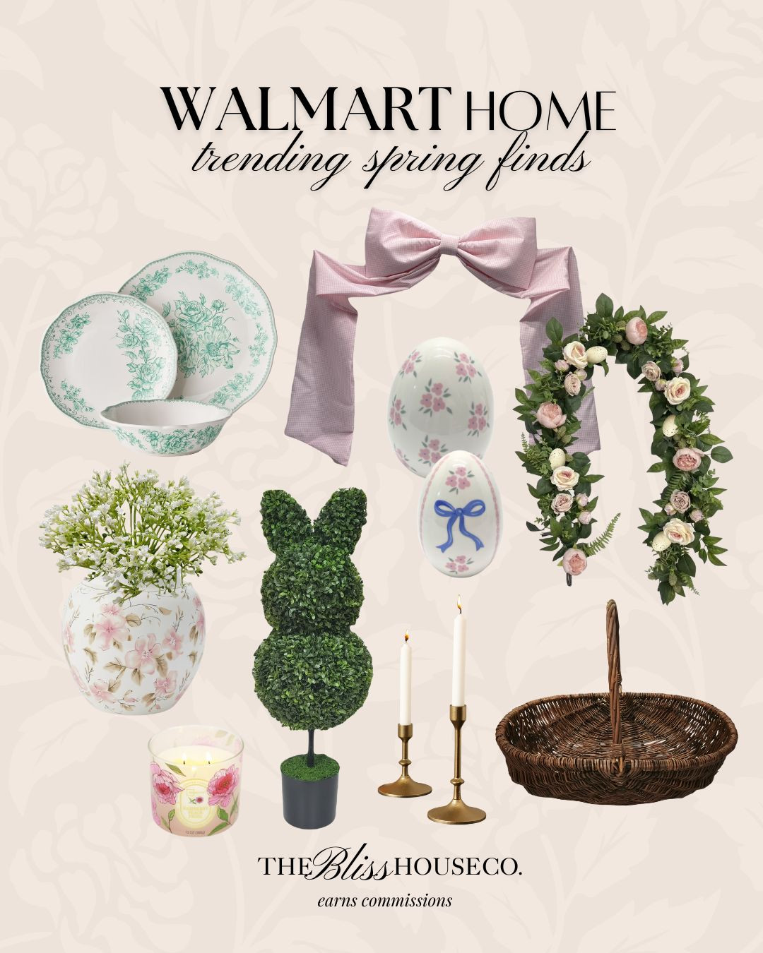 Walmart spring decor. 🌷 Charming details, fresh florals and pretty accents to welcome the season.


Walmart home, seasonal styling, Easter decor, chinoiserie, floral wreath, My Texas House, tabletop accents, decorative plates, bow trend, cottage vibe, trending finds, affordable home. 

 #LTKHome