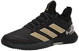 adidas Women's Adizero Ubersonic 4 Tennis Shoe, Carbon/Gold Metallic/Black, 7.5 | Amazon (US)