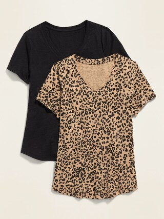 EveryWear V-Neck Tee 2-Pack for Women | Old Navy (US)