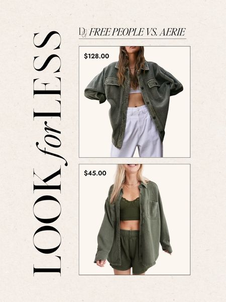 Look for Less // Free People versus Aerie

Free people inspired, free people ruby jacket, transitional jacket, early fall jacket, fall jacket, ruby jacket

#LTKSeasonal #LTKsalealert #LTKunder100