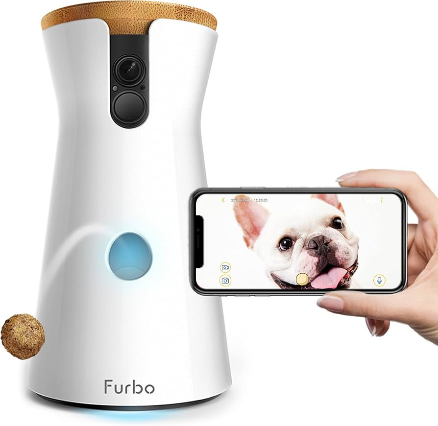 Furbo Dog Camera: Treat Tossing, Full HD Wifi Pet Camera and 2-Way Audio, Designed for Dogs, Comp... | Amazon (US)