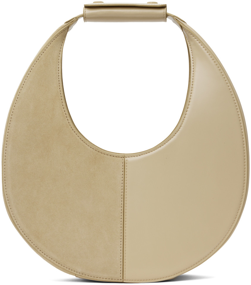 Staud Beige Moon Split Tote | SSENSE
