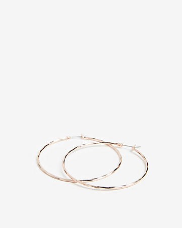 Large Metal Hoop Earrings | Express