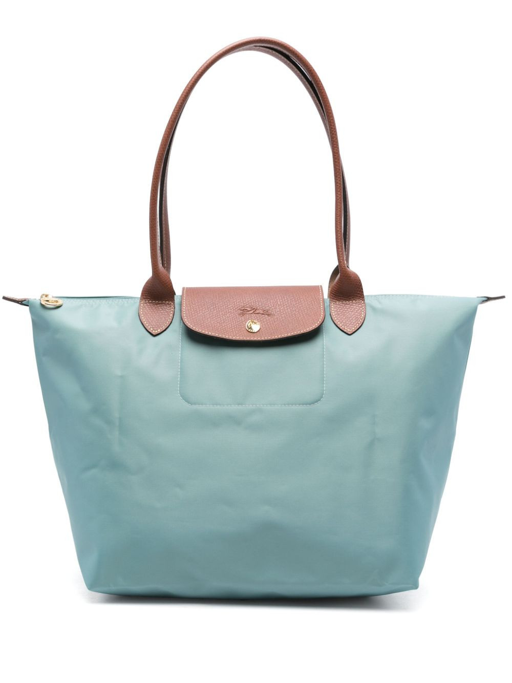 Longchamp large Le Pilage tote bag - Blue | Farfetch Global