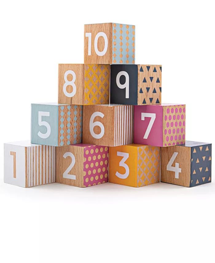 Bigjigs Toys - Wooden Number Blocks Set, 10 Piece & Reviews - All Toys - Macy's | Macys (US)