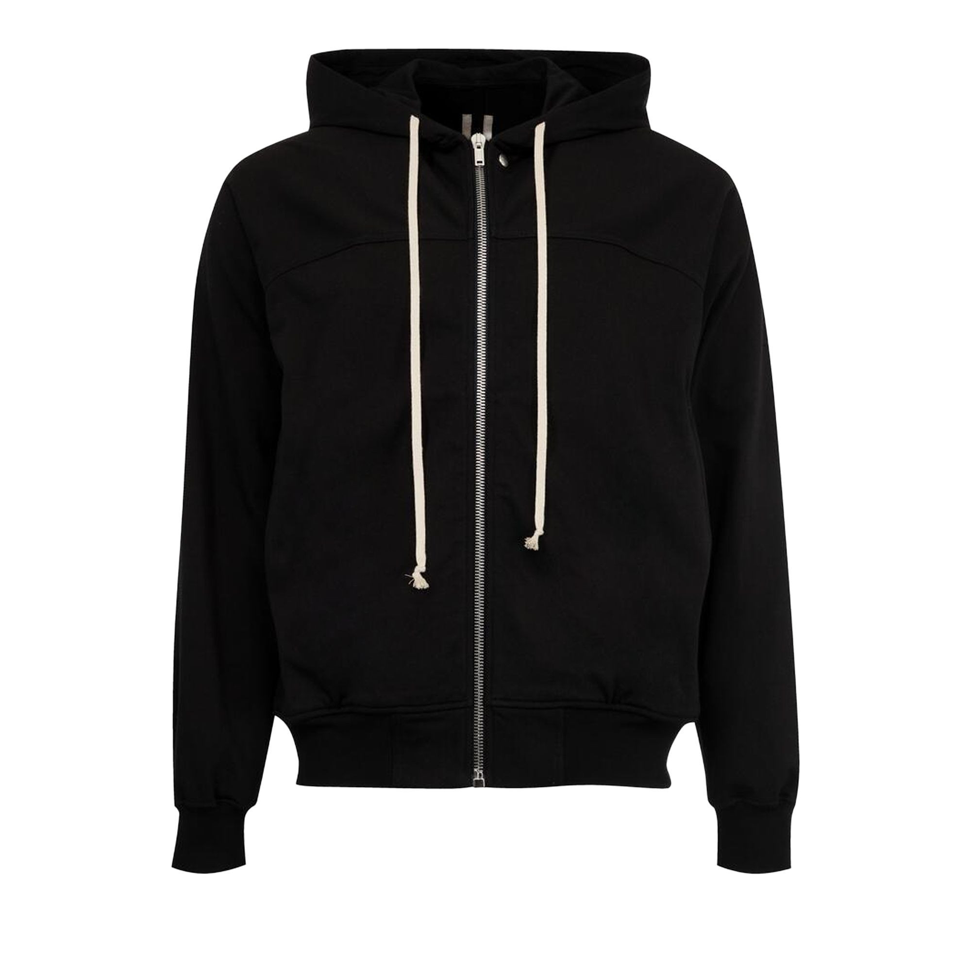 Rick Owens Zip-Up Hoodie 'Black' | Men's Size L | GOAT