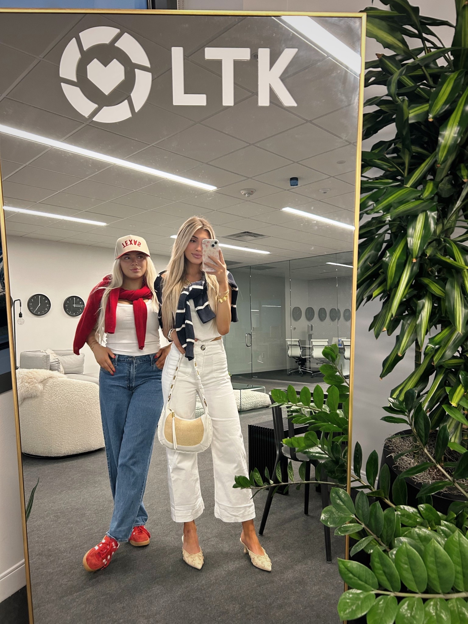 What we wore to the office ✨🤍 Denim paired with cardigans is always such a cute & simple look! 

#LTKStyleTip #LTKWorkwear