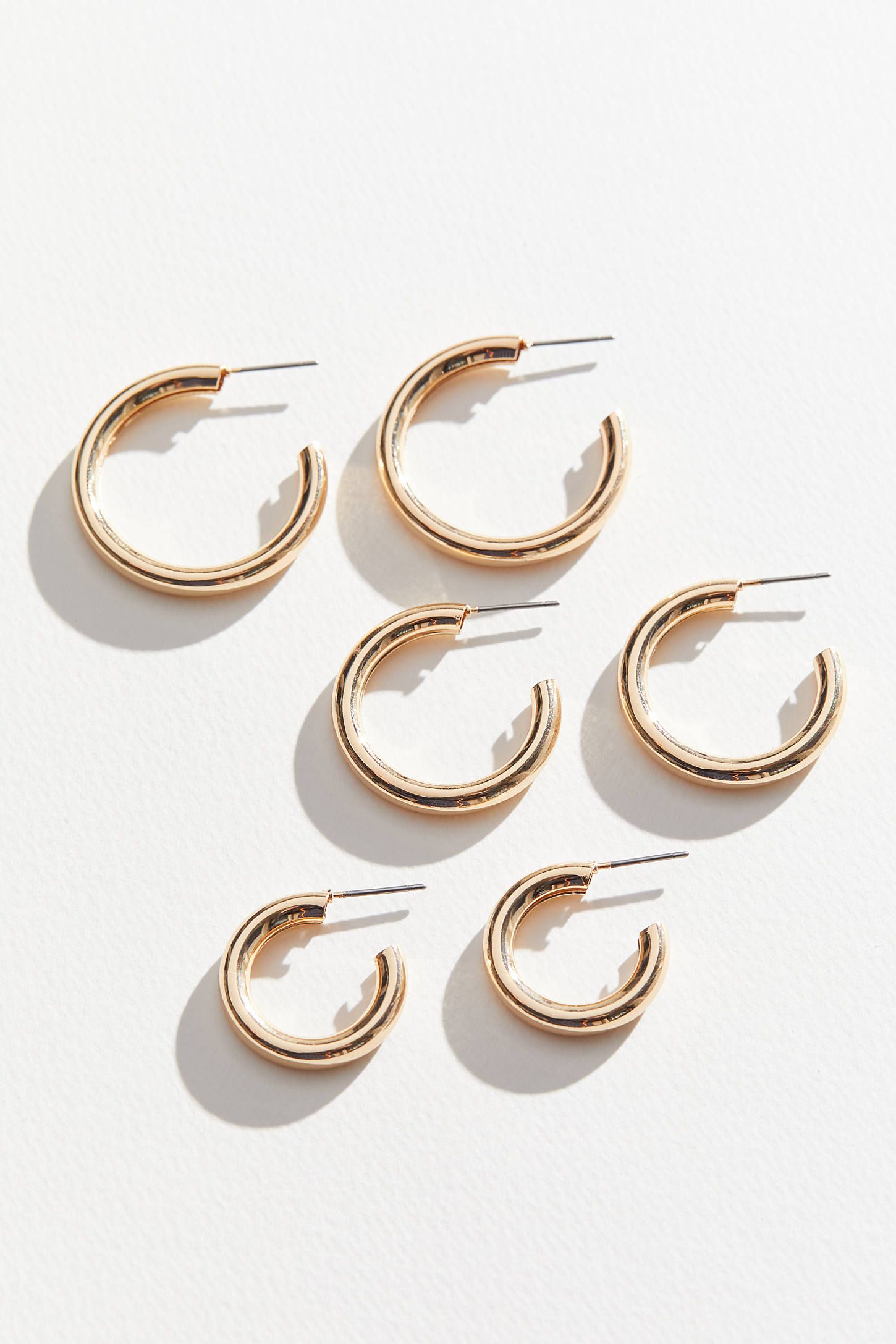 Hollow Hoop Earring Set | Urban Outfitters (US and RoW)