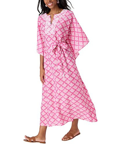 Jemina Nella Silk-Blend Caftan | Rue La La