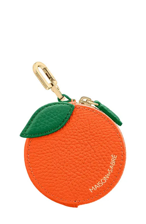 MAISON de SABRÉ The SABRÉMOJI Fruit Coin Purse in Orange at Nordstrom | Nordstrom