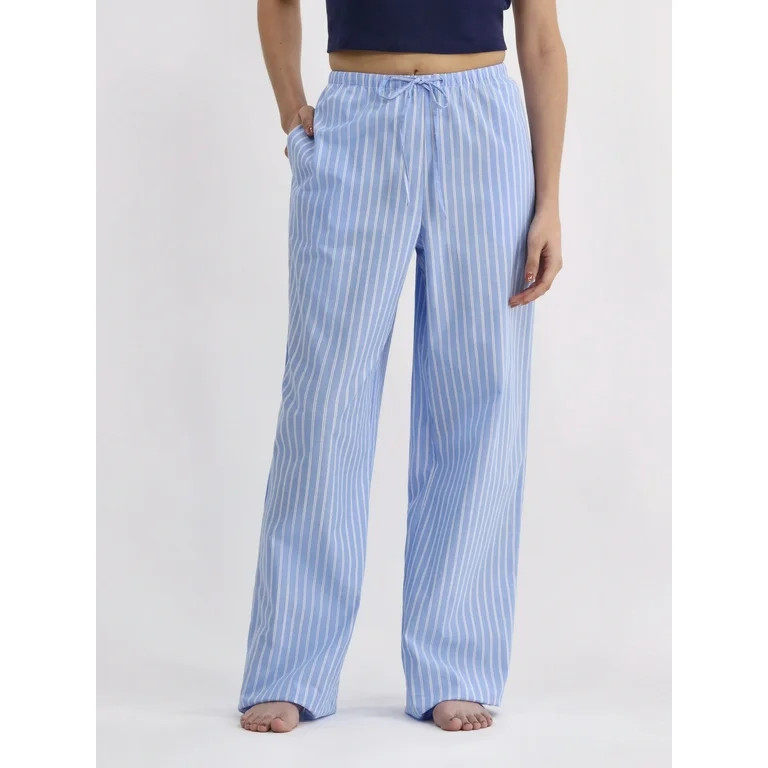 No Boundaries Woven Sleep Pants, 30” Inseam, Women’s and Women’s Plus | Walmart (US)