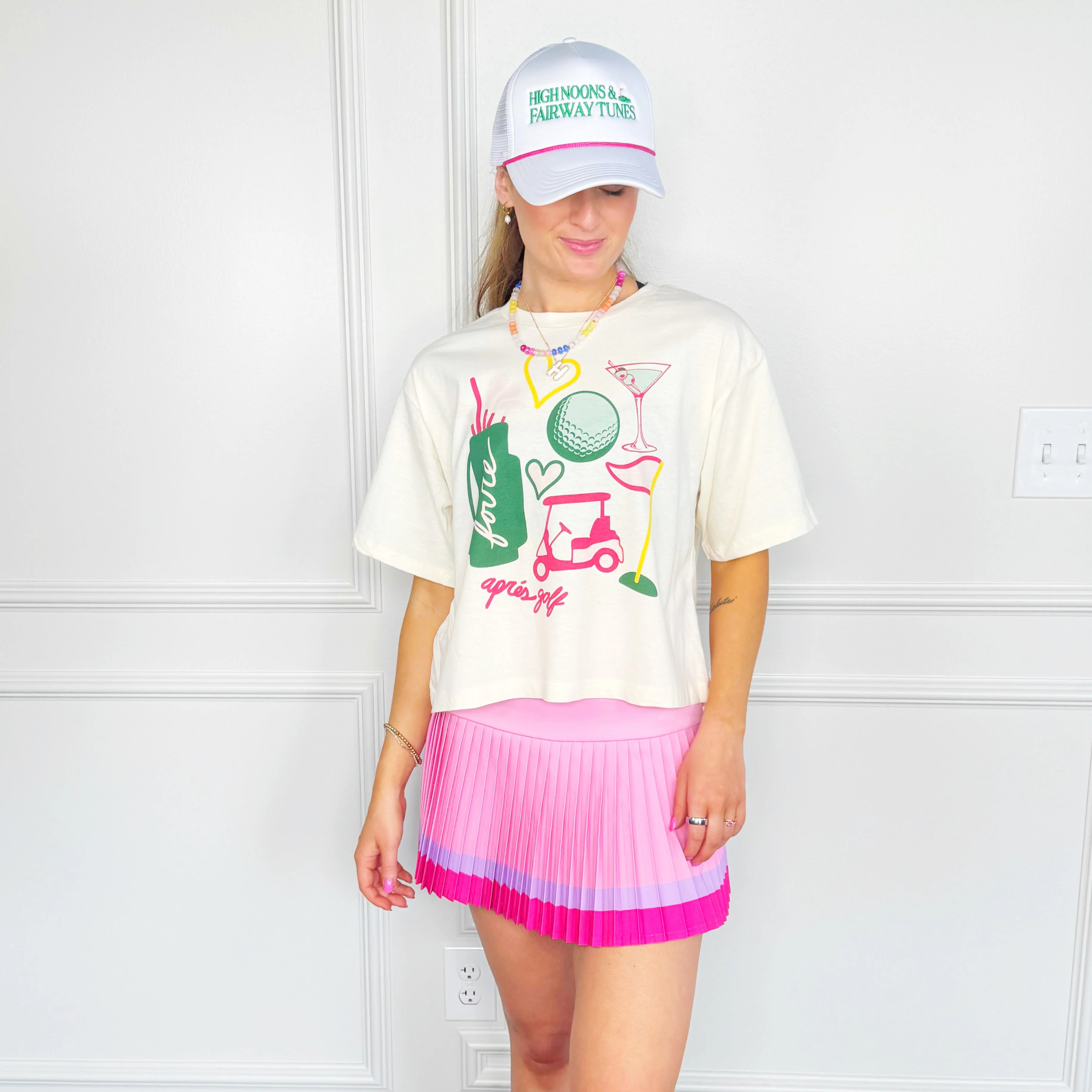 Golf Collage Cropped Tee | Poppy & Pine