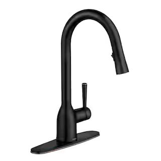 Adler Single-Handle Pull-Down Sprayer Kitchen Faucet with Power Clean and Reflex in Mediterranean... | The Home Depot