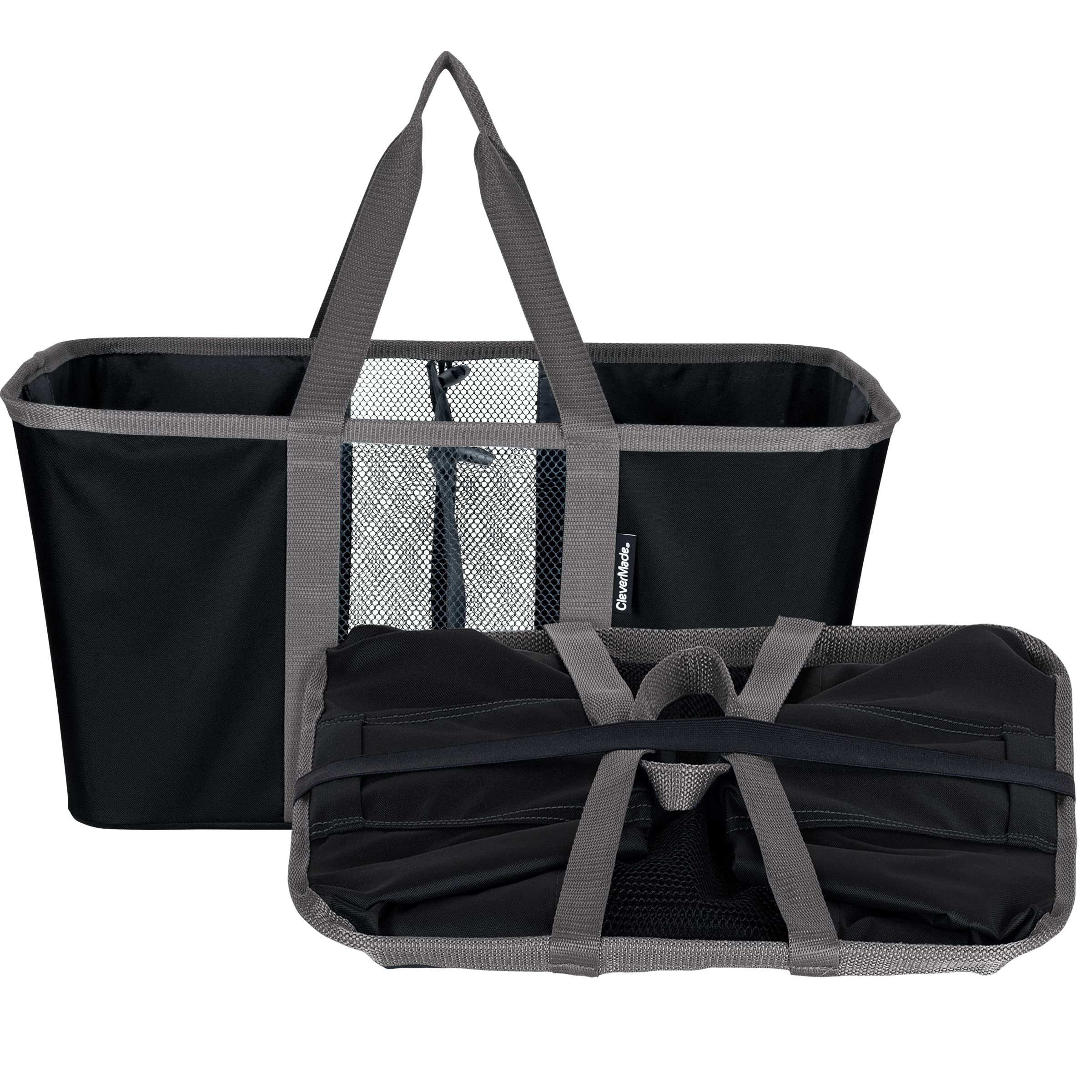 CleverMade Collapsible Laundry Basket, Large Foldable Clothes Hamper Bag, Laundry Tote Carry All ... | Amazon (US)