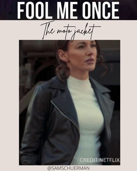 Netflix Fool Me Once Outfits: The leather moto jacket 

#LTKfindsunder100 #LTKworkwear #LTKstyletip