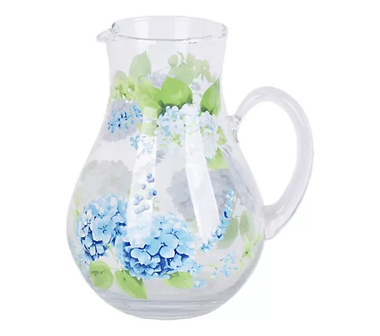 Temp-tations Seasonal 2.5-qt Glass Pitcher - QVC.com | QVC