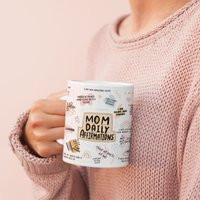 Mom Daily Affirmations Mug, Coffee Mug For Mom, Postpartum Gift Mom, Inspirational Mugs Women Motivational | Etsy (US)