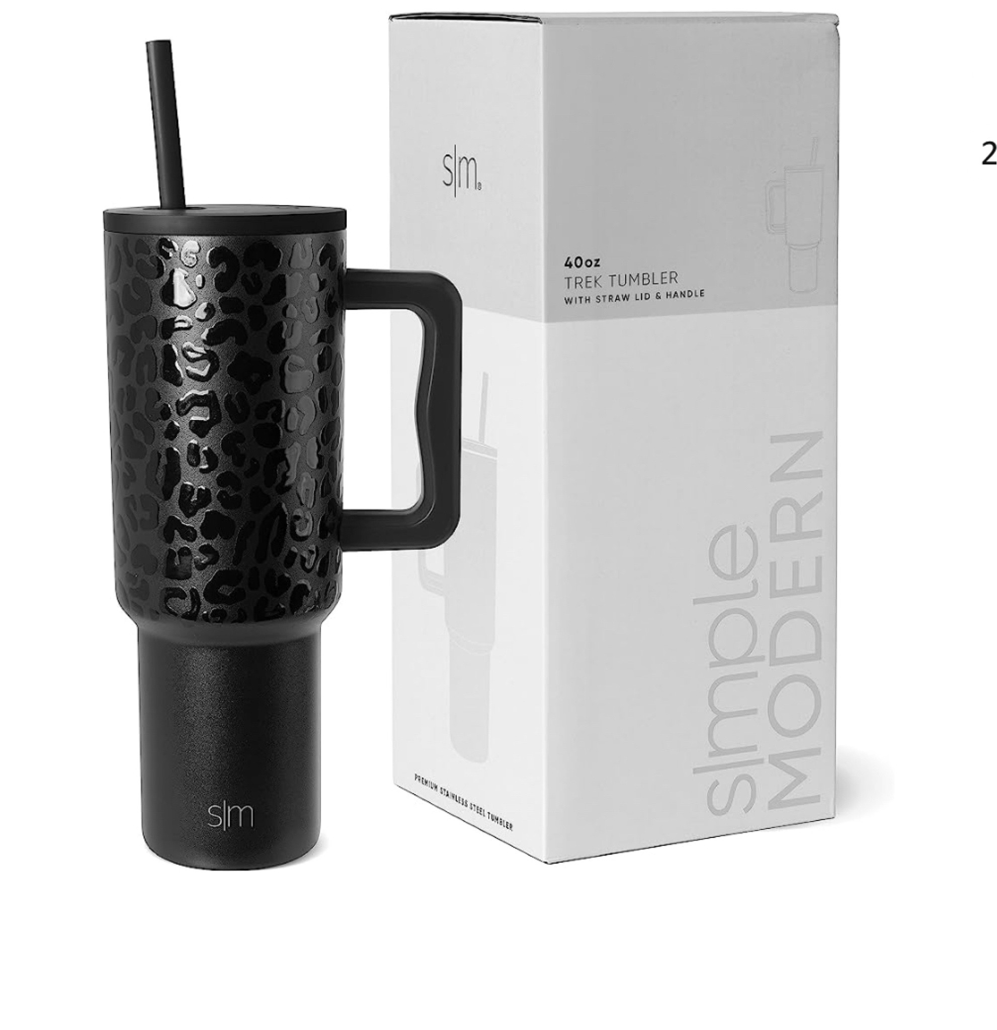 Simple Modern 40 oz Tumbler with Handle and Straw Lid | Insulated Cup Reusable Stainless Steel Water Bottle Travel Mug Cupholder Friendly | Gifts for Women Him Her | Trek Collection | Black Leopard $34.99

#LTKtravel #LTKstyletip #LTKunder50