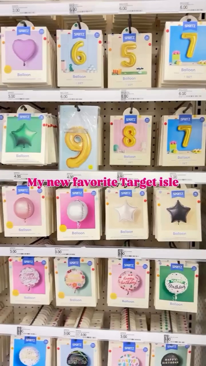 Target just upgraded their balloon section with this adorable collection!! Can I take them all?!! So many themes available for birthday parties, bridal, Bach and baby showers 🌼 🛻 🦕 CommeNT PARTY for links!!

#target #party #targetstyle #birthdaypartydecor #bach
Baby shower, bridal shower, kid birthday party, bride to be, dog party, trending at target