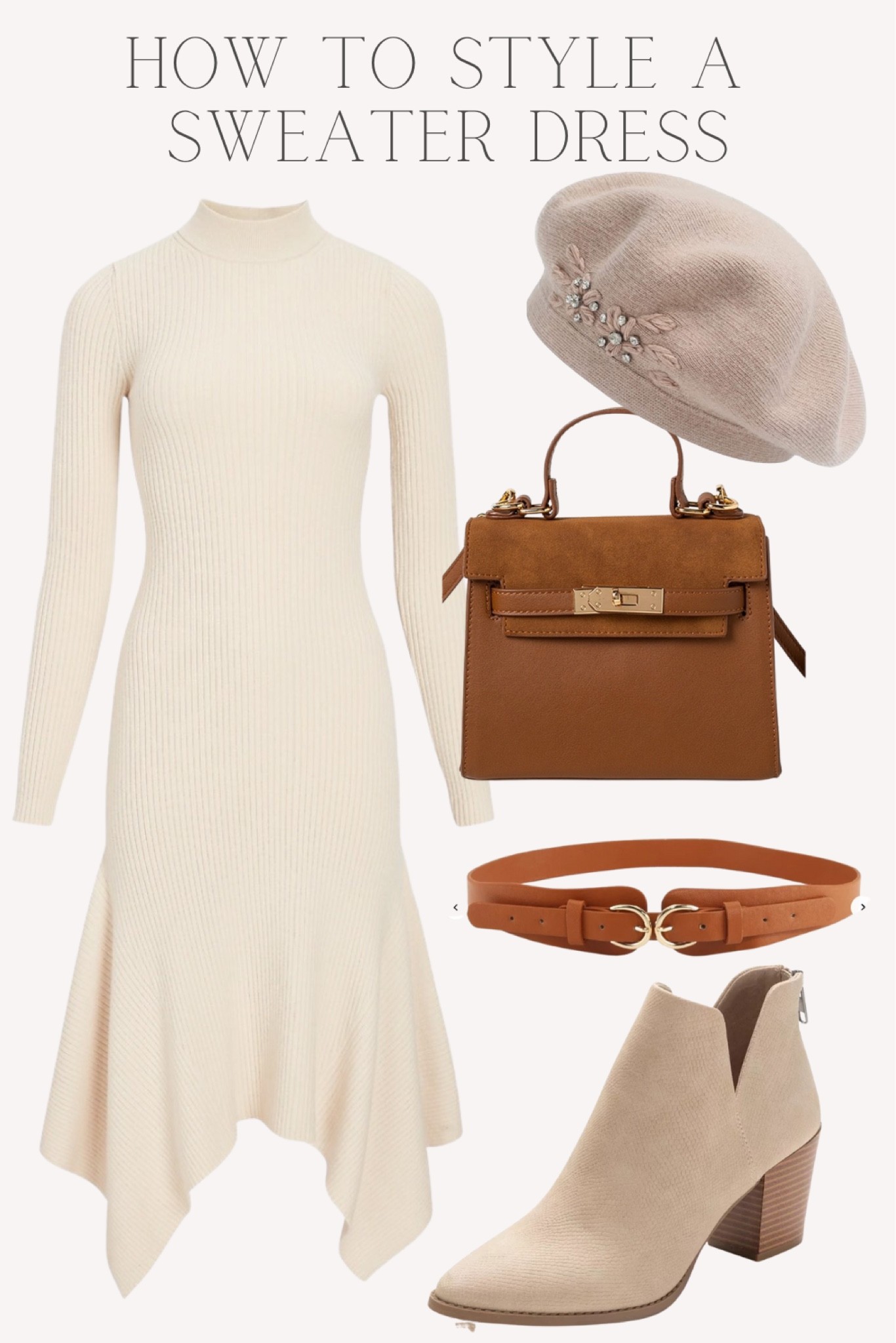 How to style a sweater dress.
Cozy look for fall or autumn 🍂 


#LTKSeasonal #LTKunder100 #LTKstyletip