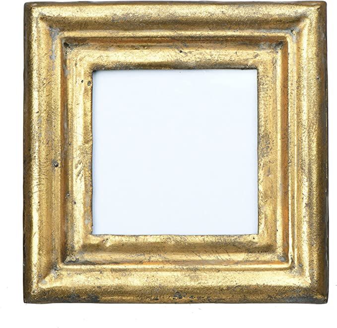 Amazon.com - Creative Co-op EC0381 Antiqued Gold Square (Holds 3.5" x 3.5" Photo) Picture Frame - | Amazon (US)