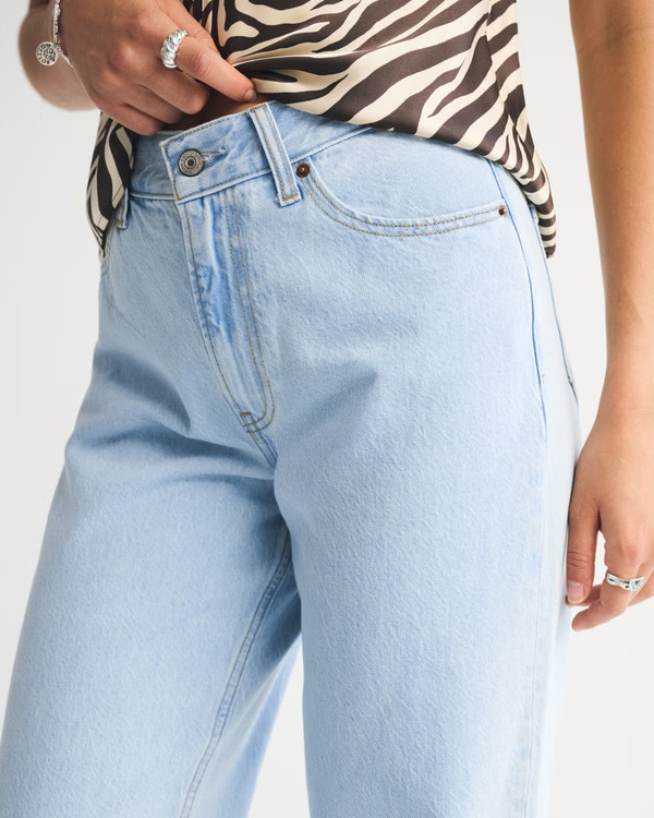 Women's High Rise Loose Jean | Women's Bottoms | Abercrombie.com | Abercrombie & Fitch (US)