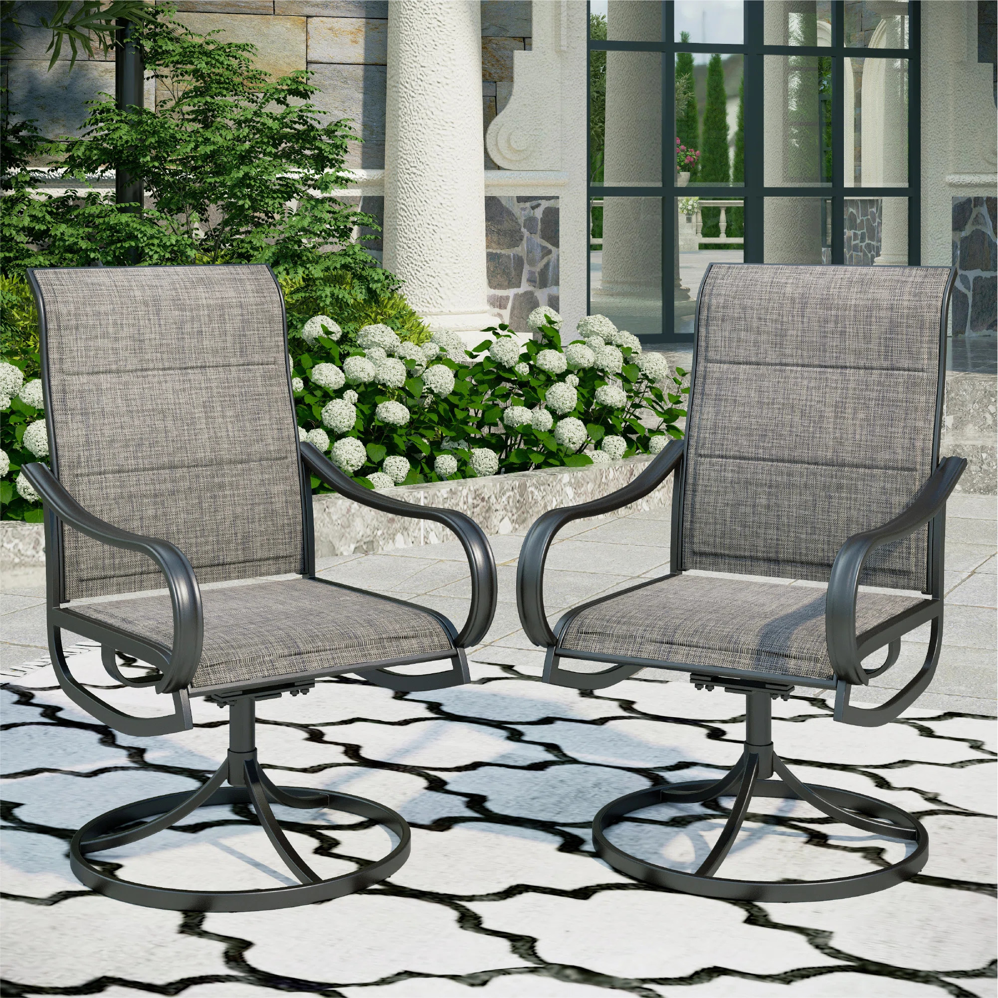 Alyah Premium All-Weather Wicker Outdoor Dining Armchair (Set of 2) | Wayfair North America
