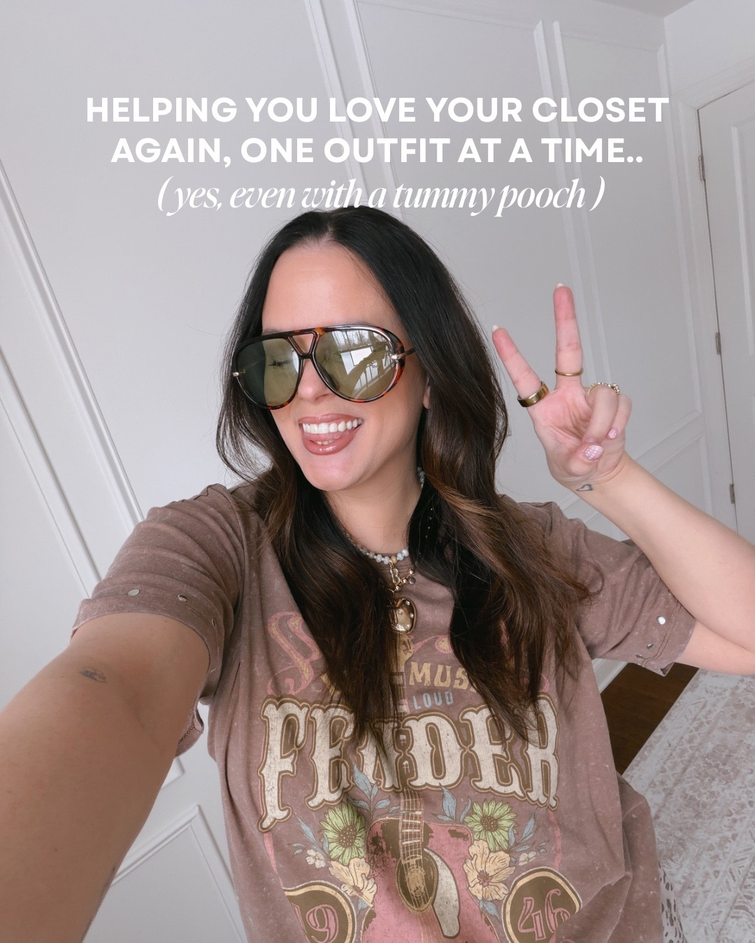 anti-pooch spring outfits that will have you loving your closet again! 

For size reference, I’m 5’6” around 185lbs and a size 12..
I’m wearing a large in almost everything. I sized up to an XL in the brown gingham pants, the blue striped pants, the off the shoulder white graphic tee, & the money blue graphic tee! Lmk if you have questions 

#LTKMidsize #LTKootd #LTKSaleAlert